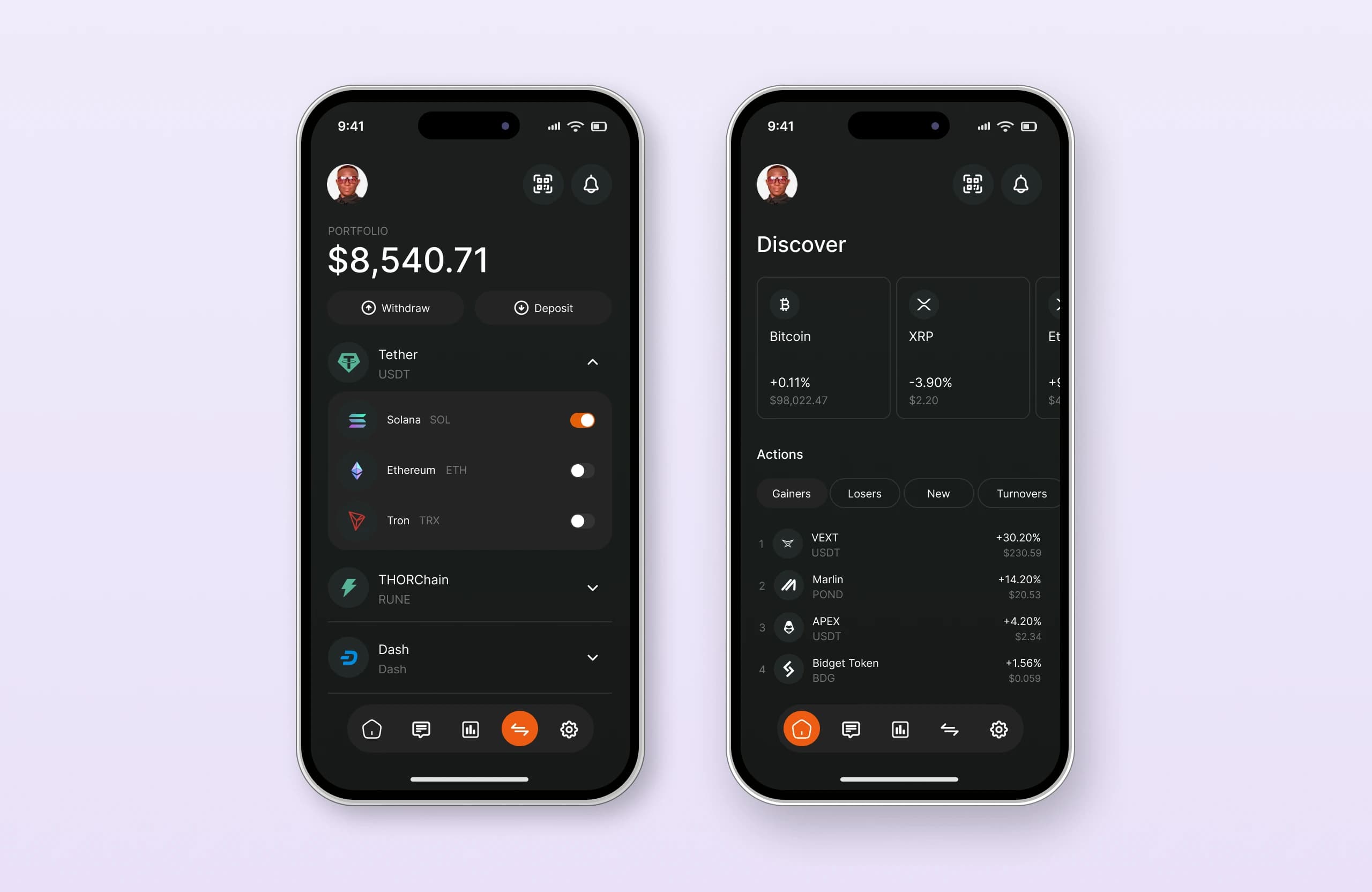 Crypto wallet mobile app